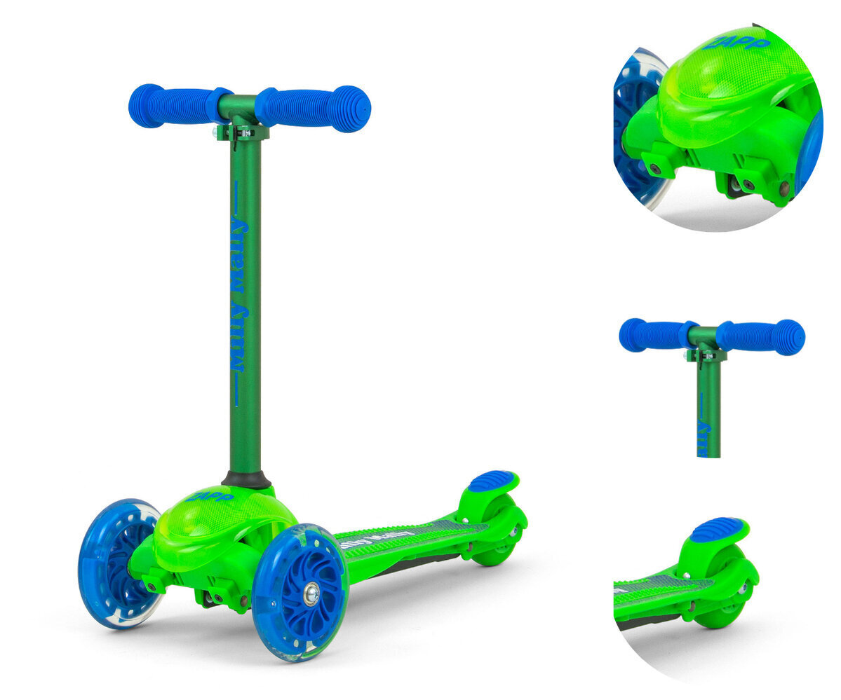 Kolmerattaline tõukeratas Milly Mally Zapp, Green hind ja info | Tõukerattad | kaup24.ee