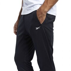 Спортивные штаны мужские Reebok Workout Knit M FJ4057, 51535, черные цена и информация | Мужская спортивная одежда | kaup24.ee