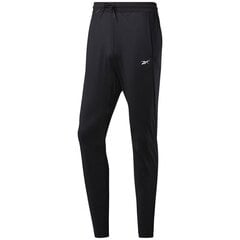 Спортивные штаны мужские Reebok Workout Knit M FJ4057, 51535, черные цена и информация | Мужская спортивная одежда | kaup24.ee