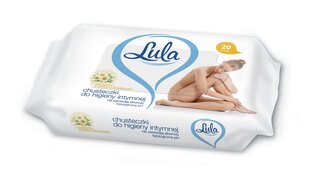 Влажные салфетки для интимной гигиены LULA с экстрактом ромашки, 20 шт. цена и информация | Ватная продукция, влажные салфетки | kaup24.ee