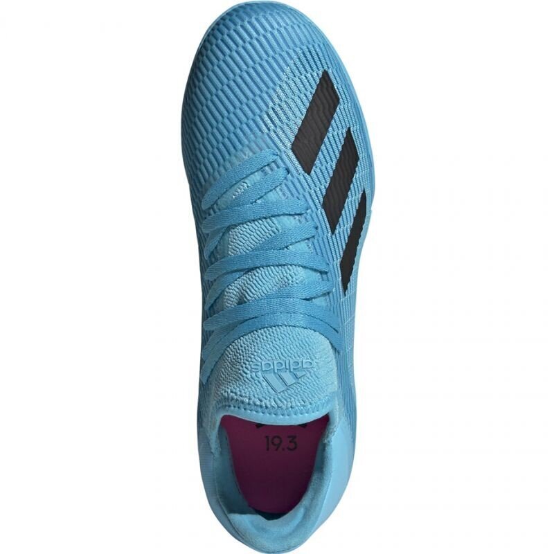 Poiste jalgpalli puutsad Adidas X 19.3 IN Jr F35354, helesinised цена и информация | Jalgpallijalatsid | kaup24.ee