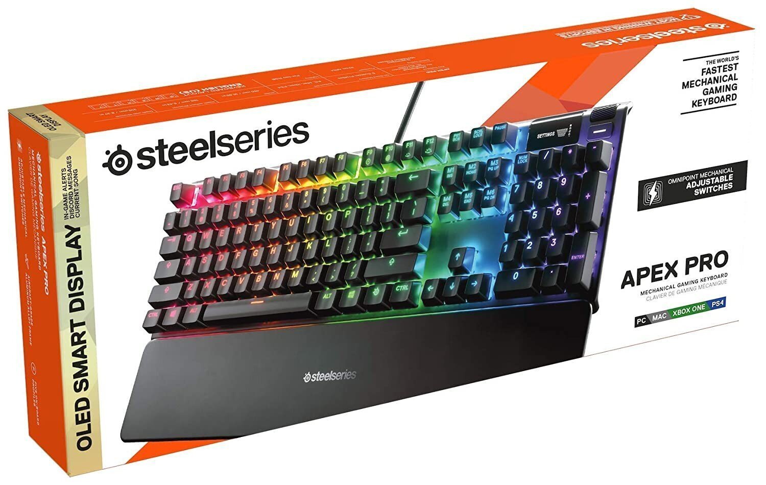 SteelSeries Apex Pro RGB US цена и информация | Klaviatuurid | kaup24.ee