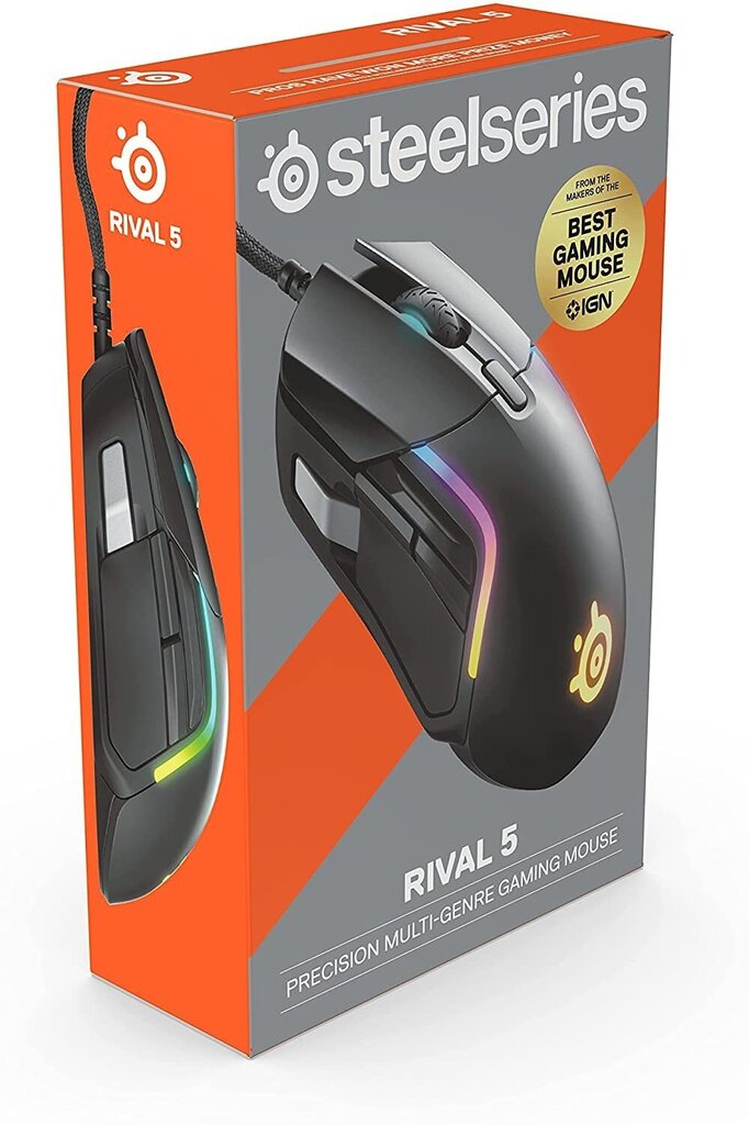 SteelSeries Rival 5, must цена и информация | Hiired | kaup24.ee