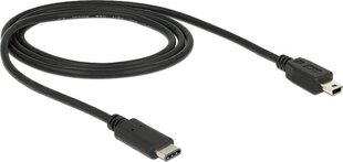 Delock 83603, USB-C/Mini USB-B, 1 м цена и информация | Кабели и провода | kaup24.ee