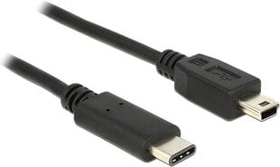 Delock 83603, USB-C/Mini USB-B, 1 м цена и информация | Кабели и провода | kaup24.ee