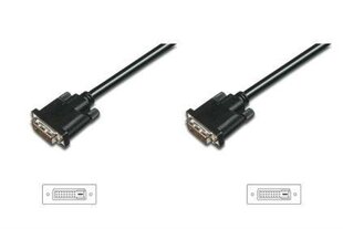 Digitus AK-320108-005-S, DVI-D, 0.5 m цена и информация | Кабели и провода | kaup24.ee