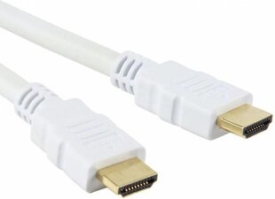 Kaabel Techly HDMI-HDMI V1.4 M/M Ethernet 3D4K, valge, 1 m цена и информация | Кабели и провода | kaup24.ee