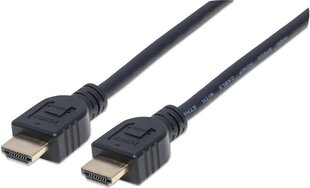 Toetab HDMI Etherneti kanalit Manhattan HDMI/HDMI V2.0 M/M 3D4K CL3 5M hind ja info | Manhattan Kodumasinad, kodutehnika | kaup24.ee