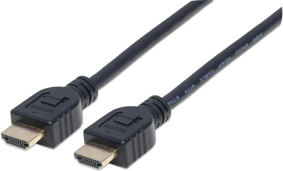 Toetab HDMI Etherneti kanalit Manhattan HDMI/HDMI V2.0 M/M 3D4K CL3 5M hind ja info | Kaablid ja juhtmed | kaup24.ee