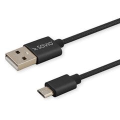 Savio CL-129, USB-C/USB-A, 2 м цена и информация | Кабели и провода | kaup24.ee
