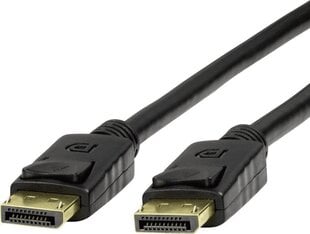 DisplayPort Kaabel LogiLink 3 m Must hind ja info | Kaablid ja juhtmed | kaup24.ee