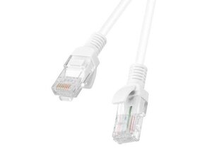 Lanberg PCU5-10CC-0050-W võrgukaabel 0,5 m Cat5e U/UTP (UTP) Valge цена и информация | Кабели и провода | kaup24.ee