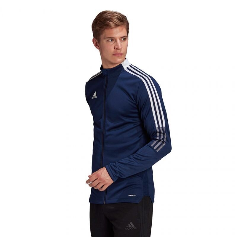 Meeste dressipluus Adidas Tiro 21 Track M GH4474, sinine hind ja info | Meeste pusad | kaup24.ee