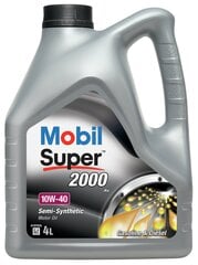 Poolsünteetiline mootoriõli MOBIL Super 2000x1 10W-40 4l kaina ir informacija | Mootoriõlid | kaup24.ee