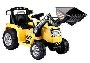 Электрический трактор-экскаватор ZP1005, желтый цена и информация | Электромобили для детей | kaup24.ee