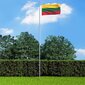 vidaXL Leedu lipp 90 x 150 cm hind ja info | Lipud ja tarvikud | kaup24.ee