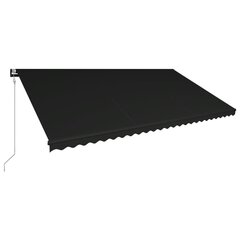 vidaXL varikatus tuuleanduri ja LEDiga, 600 x 300 cm, antratsiithall цена и информация | Зонты, маркизы, стойки | kaup24.ee