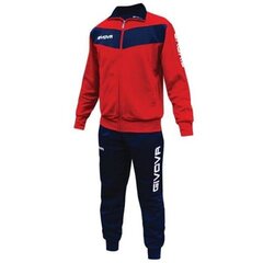 Meeste spordidress Givova Tuta Visa TR018 1204, punane цена и информация | Мужская спортивная одежда | kaup24.ee