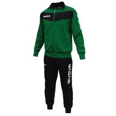 Спортивный костюм мужской Givova Tuta Visa TR018 1310, зеленый цена и информация | Мужская спортивная одежда | kaup24.ee