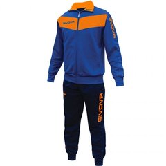 Спортивный костюм Givova Tuta Visa Fluo TR018F 0228, синий цена и информация | Мужская спортивная одежда | kaup24.ee