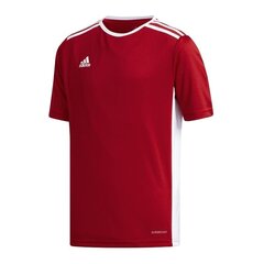 Poiste T-särk Adidas Entrada 18 Jr CF1050, punane hind ja info | Poiste särgid | kaup24.ee