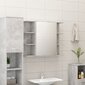 vidaXL vannitoa peeglikapp betoonhall 80x20,5x64 cm puitlaastplaat hind ja info | Vannitoakapid | kaup24.ee