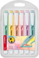 Stabilo Zakreślacz SwingCool etui 6 kolorów Pastel STABILO цена и информация | Канцелярские товары | kaup24.ee