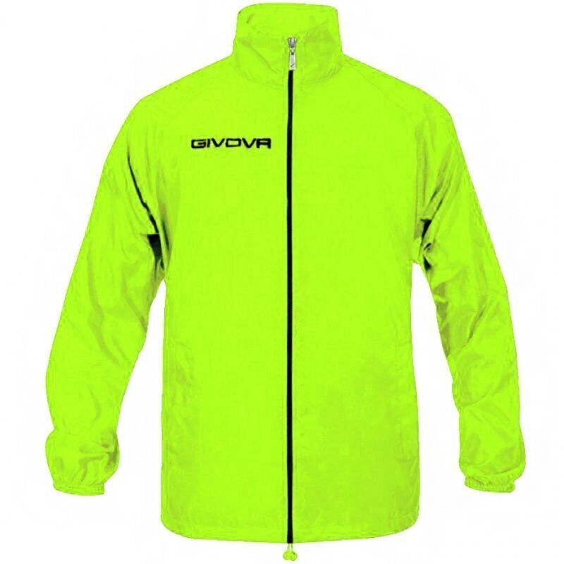 Meeste spordijope Givova Rain Basico Fluo RJ001 0019, kollane hind ja info | Meeste spordiriided | kaup24.ee