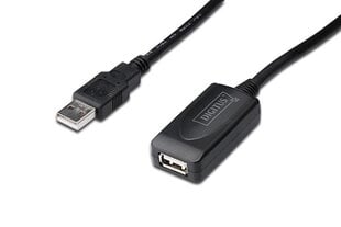 Digitus DA-73103, USB-A, 25 m hind ja info | Kaablid ja juhtmed | kaup24.ee