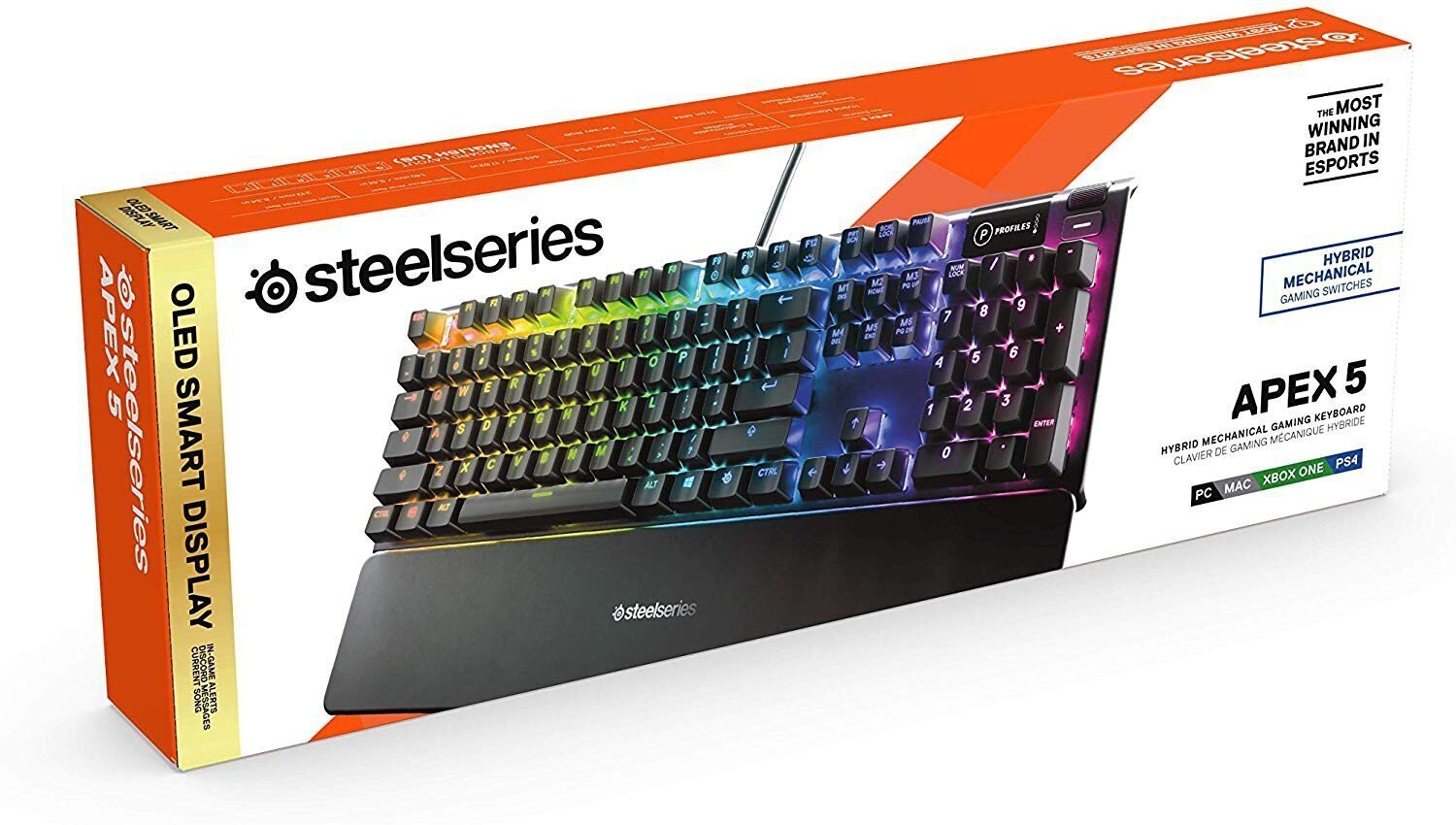 SteelSeries APEX 5 RGB US hind ja info | Klaviatuurid | kaup24.ee