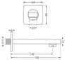 Varjatud duši- ja vannikomplekt koos termostaadiga Mexen Cube 7in1, 25x25 cm, Black hind ja info | Komplektid ja dušipaneelid | kaup24.ee