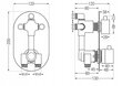 Varjatud duši- ja vannikomplekt termostaadiga Mexen Kai 7in1, 30 cm, Graphite hind ja info | Komplektid ja dušipaneelid | kaup24.ee