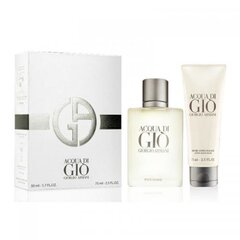 Комплект Giorgio Armani Acqua di Gio Pour Homme: EDT 50 мл + лосьон после бритья 75 мл цена и информация | Мужские духи | kaup24.ee