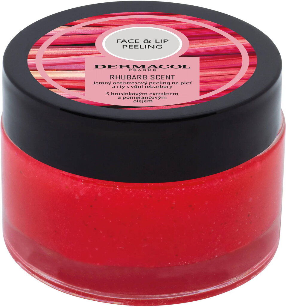 Näo- ja huulekoorija Dermacol Rhubarb Scent, 50 g цена и информация | Näopuhastusvahendid | kaup24.ee