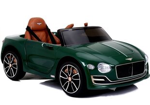 Электрический автомобиль для детей Bentley, зеленый лакированный цена и информация | Электромобили для детей | kaup24.ee