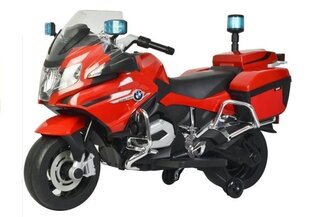 Электрический мотоцикл для детей BMW R1200 Police, красный цена и информация | Электромобили для детей | kaup24.ee