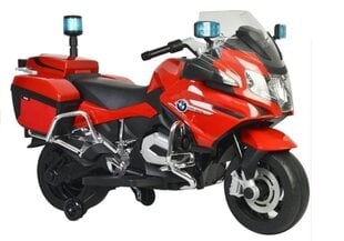Электрический мотоцикл для детей BMW R1200 Police, красный цена и информация | Электромобили для детей | kaup24.ee