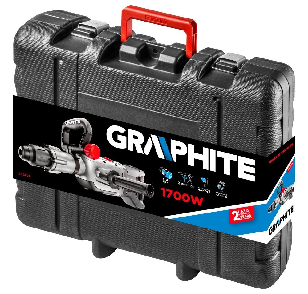 Lööktrell Graphite 1700W SDS-max 58G878 цена и информация | Lööktrellid | kaup24.ee