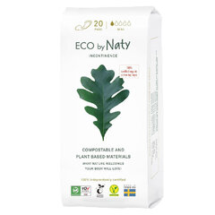 Hügieenisidemed Eco by Naty Mini, 20 tk. hind ja info | Tampoonid, hügieenisidemed, menstruaalanumad | kaup24.ee