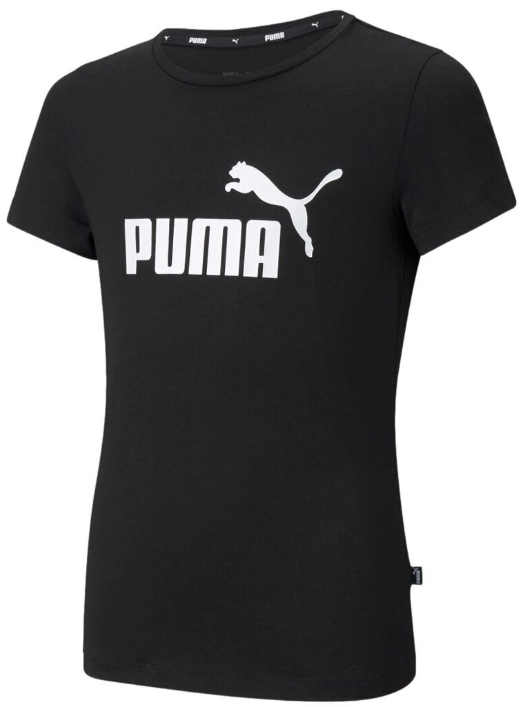 Puma Pluusid Ess Logo Tee Black цена и информация | Naiste spordiriided | kaup24.ee