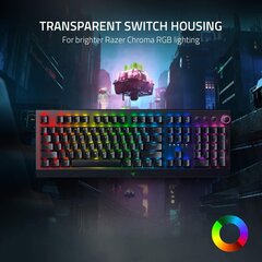 Mehaaniline klaviatuur Razer BlackWidow V3 Pro, Green Switch, US, must цена и информация | Клавиатуры | kaup24.ee