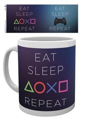 Playstation Eat Sleep Play Repeat Mug, 300ml цена и информация | Атрибутика для игроков | kaup24.ee