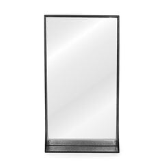 Зеркало Homede Pisca, 55,5x30,5, черное цена и информация | Подвесные зеркала | kaup24.ee