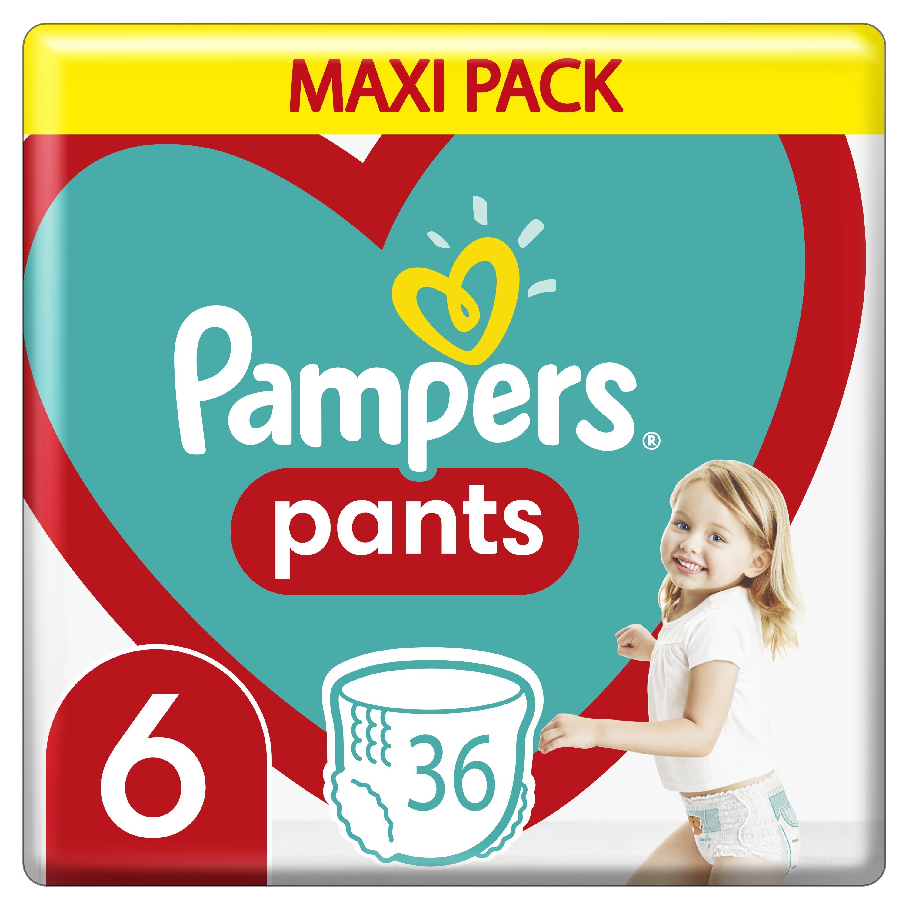 Mähkmed-püksid PAMPERS Pants Maxi Pack suurus 6 15+ kg, 36 tk. hind |  kaup24.ee