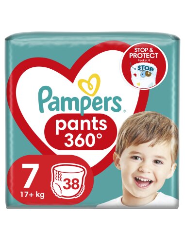 Mähkmed-aluspüksid Pampers Pants, suurus 7, 38 tk, 17+kg цена и информация | Mähkmed | kaup24.ee