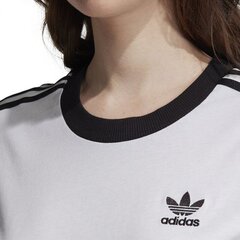 Naiste spordisärk Adidas 3 Stripes Tee W ED7483, valge цена и информация | Спортивная одежда для женщин | kaup24.ee