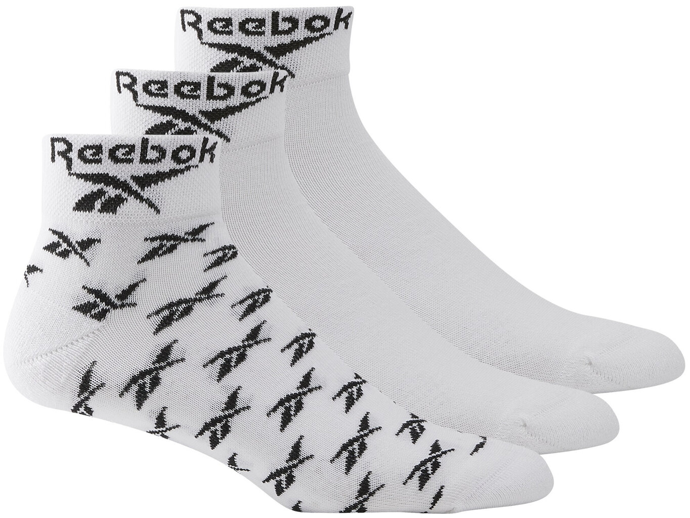 Sokid Reebok Cl Fo Ankle Sock 3P White GG6674/37-39 hind ja info | Meeste sokid | kaup24.ee