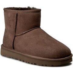 Naiste saapad Ugg Classic Mini II, pruunid цена и информация | Женские сапоги | kaup24.ee