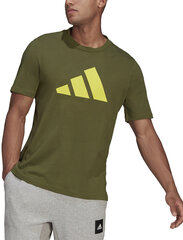 Adidas T-Särgid M Fi Tee Bos A Green GP9502/S hind ja info | Meeste T-särgid | kaup24.ee