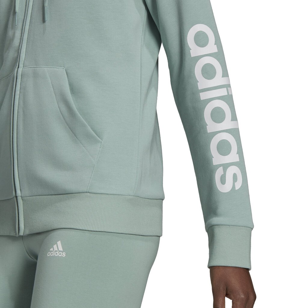 Adidas Džemprid W Lin Ft Fz Hd Green GL0795/XL hind ja info | Naiste pusad | kaup24.ee